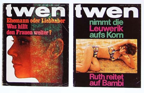Capas da revista alemã Twen